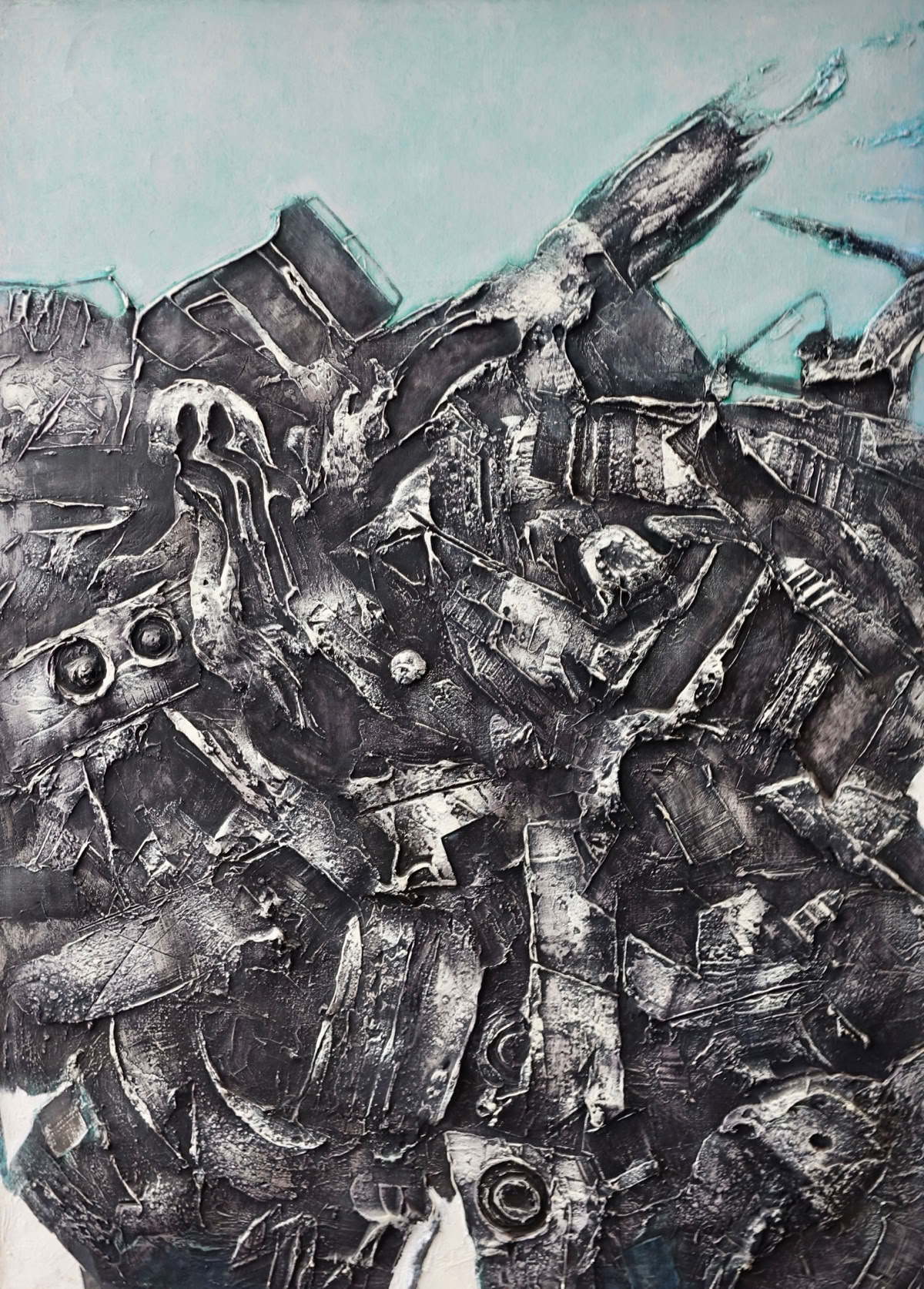 Peter Schubert Zerstörte Landschaft 1963