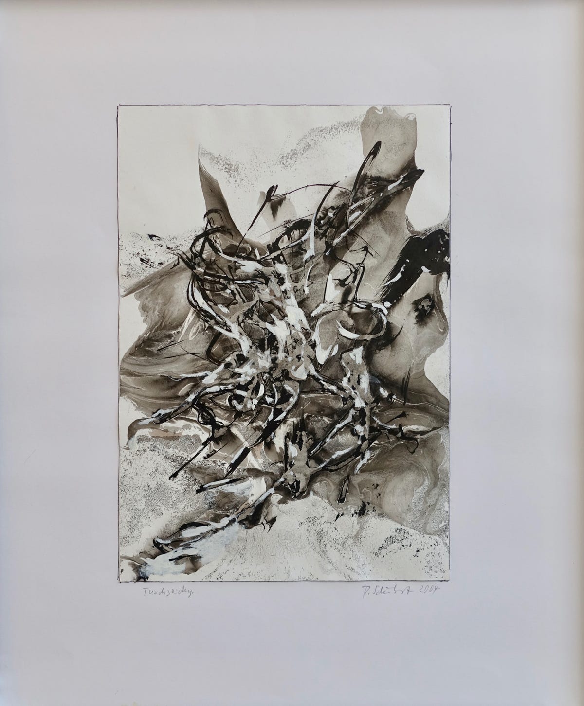 Peter Schubert Tuschezeichnung 2004